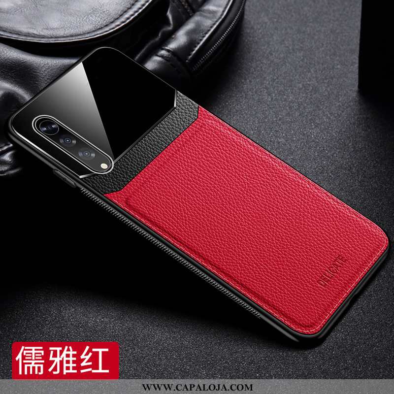 Capas Samsung Galaxy A70 Criativas Telemóvel Vermelha Cases Vermelho, Capa Samsung Galaxy A70 Couro 