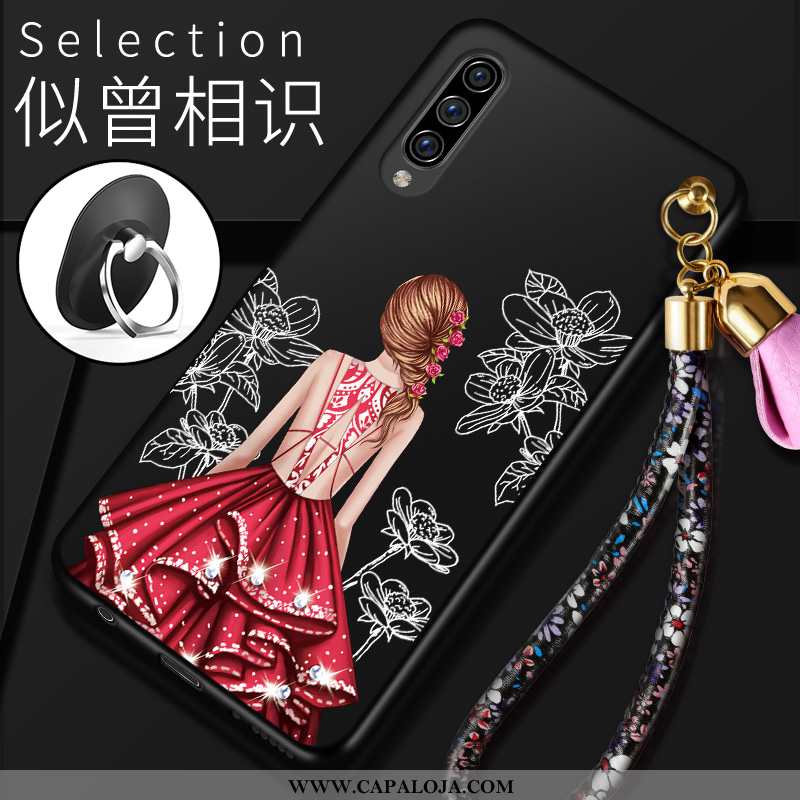 Capas Samsung Galaxy A70 Fosco Completa Feminino Tendencia Vermelho, Capa Samsung Galaxy A70 Slim Pr