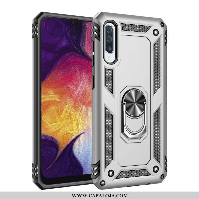 Capas Samsung Galaxy A70 Silicone Resistente Cases Cinza, Capa Samsung Galaxy A70 Tendencia Barato