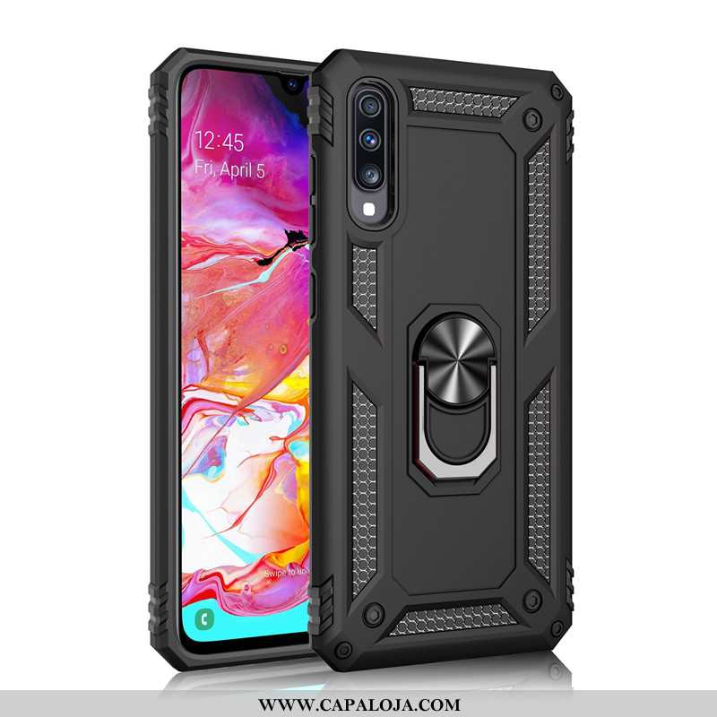 Capas Samsung Galaxy A70 Silicone Resistente Cases Cinza, Capa Samsung Galaxy A70 Tendencia Barato