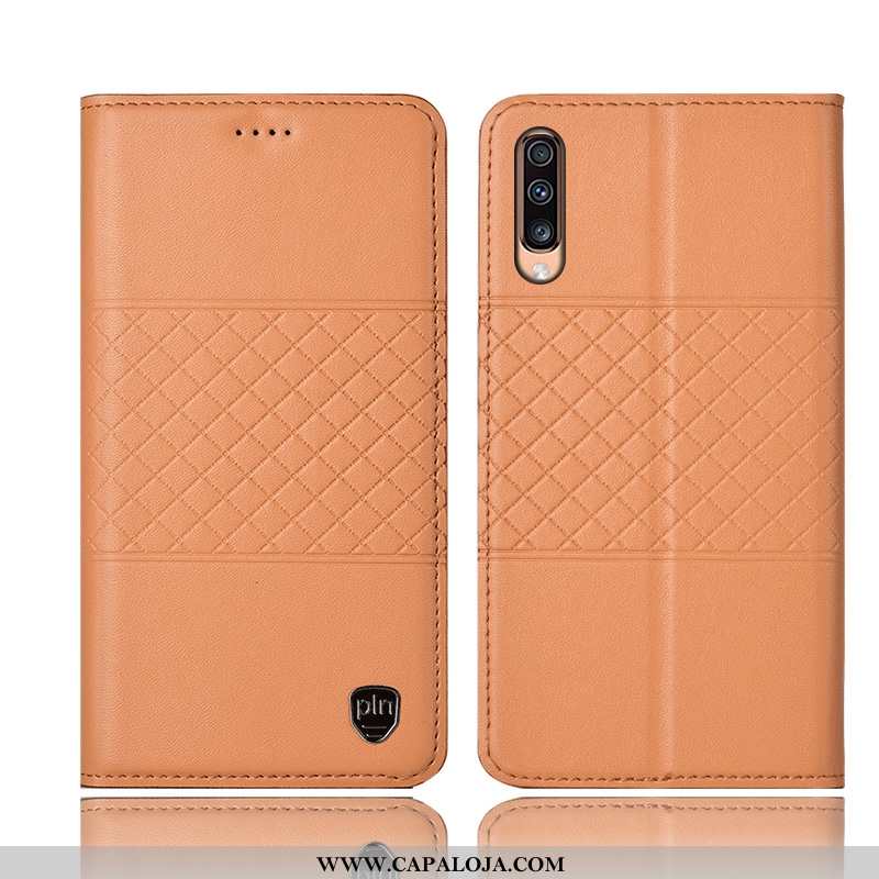 Capas Samsung Galaxy A70s Protetoras Completa Cover Cases Preto, Capa Samsung Galaxy A70s Couro Genu