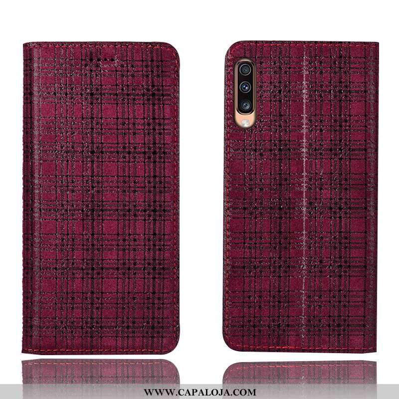 Capas Samsung Galaxy A70s Protetoras Xadrez Antiqueda Cinza, Capa Samsung Galaxy A70s Couro Legitimo