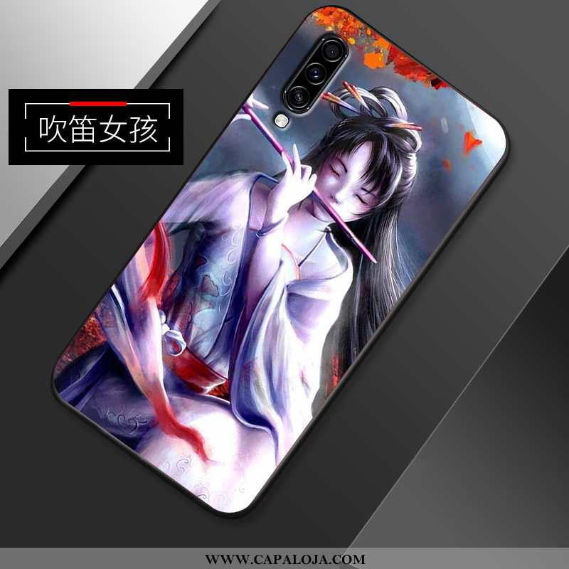 Capas Samsung Galaxy A70s Silicone Anime Protetoras Tendencia Roxo, Capa Samsung Galaxy A70s Fosco B