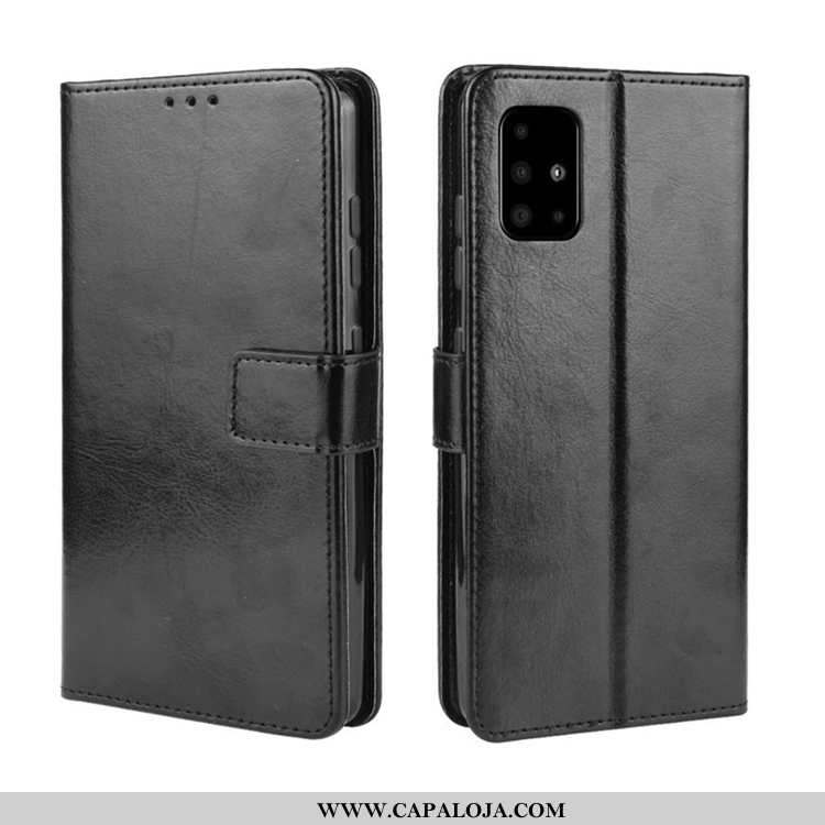 Capas Samsung Galaxy A71 Couro Cases Telemóvel Preto, Capa Samsung Galaxy A71 Cover Comprar