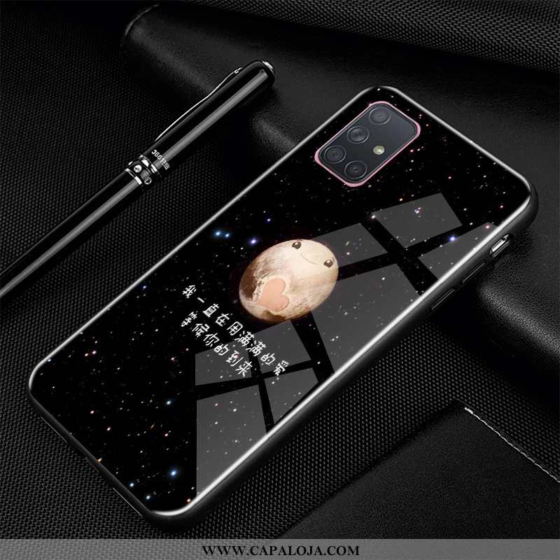 Capas Samsung Galaxy A71 Desenho Animado Silicone Soft Cases Preto, Capa Samsung Galaxy A71 Tendenci