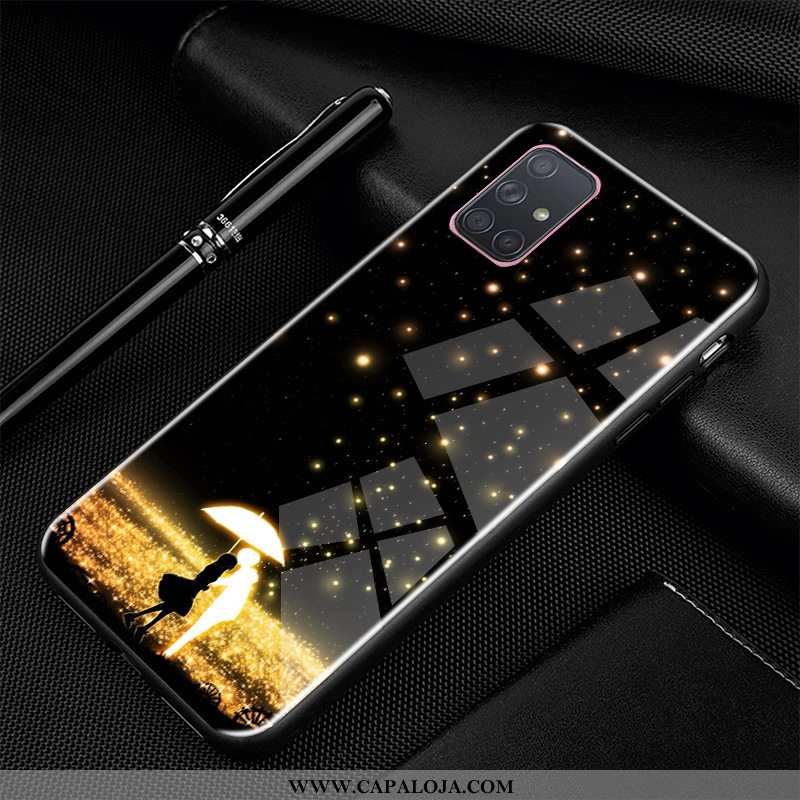 Capas Samsung Galaxy A71 Desenho Animado Silicone Soft Cases Preto, Capa Samsung Galaxy A71 Tendenci