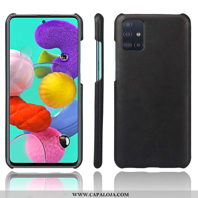 Capas Samsung Galaxy A71 Fosco Azul Escuro Cases Antiqueda, Capa Samsung Galaxy A71 Protetoras Barat