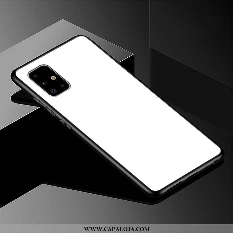 Capas Samsung Galaxy A71 Fosco Personalizado Cases Minimalista Branco, Capa Samsung Galaxy A71 Prote