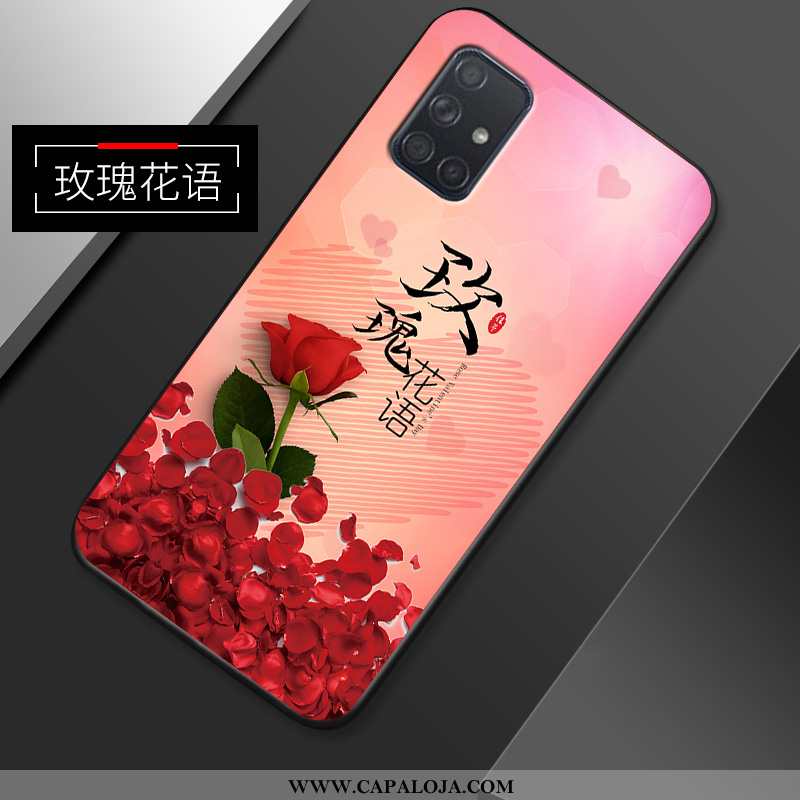 Capas Samsung Galaxy A71 Fosco Tendencia Antiqueda Feminino Rosa, Capa Samsung Galaxy A71 Personaliz