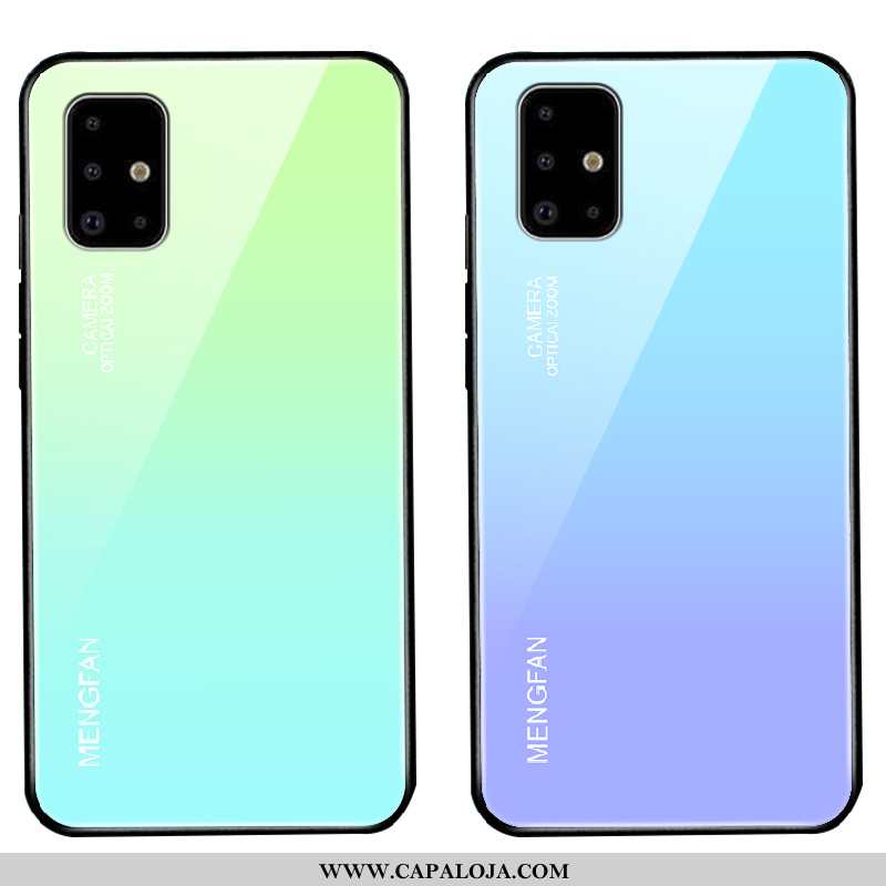 Capas Samsung Galaxy A71 Protetoras Feminino Gradiente Cases Azul, Capa Samsung Galaxy A71 Silicone 