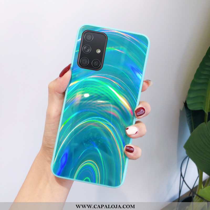 Capas Samsung Galaxy A71 Protetoras Novas Slim Feminino Azul, Capa Samsung Galaxy A71 Criativas Prom