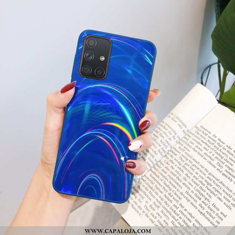 Capas Samsung Galaxy A71 Protetoras Novas Slim Feminino Azul, Capa Samsung Galaxy A71 Criativas Prom