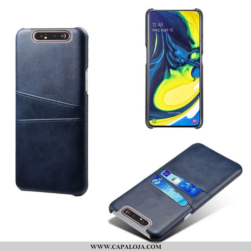 Capas Samsung Galaxy A80 Couro Antiqueda Protetoras Cases Cinza, Capa Samsung Galaxy A80 Tendencia C