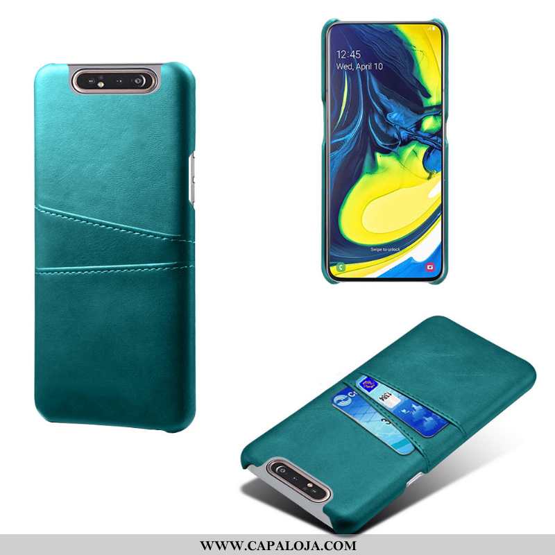 Capas Samsung Galaxy A80 Couro Antiqueda Protetoras Cases Cinza, Capa Samsung Galaxy A80 Tendencia C