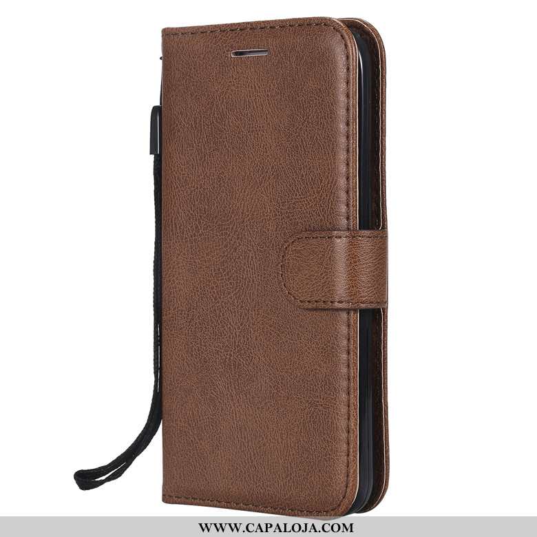 Capas Samsung Galaxy A80 Couro Antiqueda Telemóvel Castanho, Capa Samsung Galaxy A80 Protetoras Bara