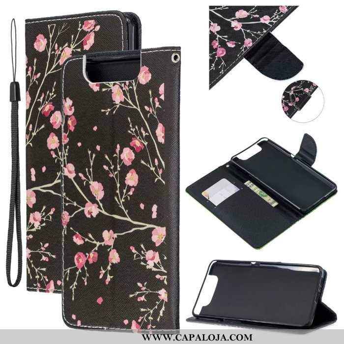 Capas Samsung Galaxy A80 Couro Antiqueda Telemóvel Feminino Azul, Capa Samsung Galaxy A80 Protetoras