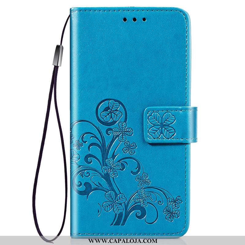 Capas Samsung Galaxy A80 Couro Cover Antiqueda Telemóvel Azul, Capa Samsung Galaxy A80 Protetoras On