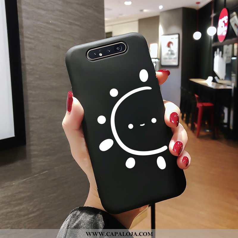 Capas Samsung Galaxy A80 Criativas Cases Simples Preto, Capa Samsung Galaxy A80 Slim Baratos