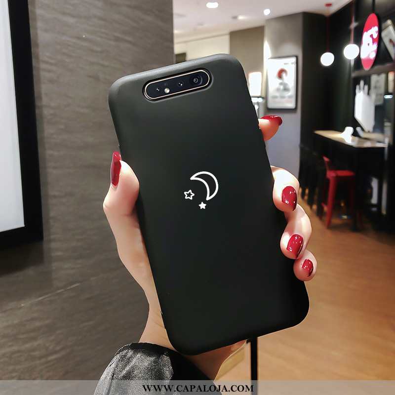 Capas Samsung Galaxy A80 Criativas Cases Simples Preto, Capa Samsung Galaxy A80 Slim Baratos