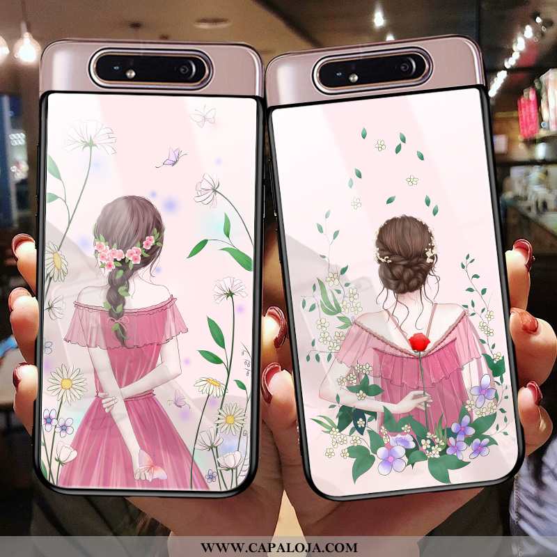 Capas Samsung Galaxy A80 Desenho Animado Estiloso Protetoras Rosa, Capa Samsung Galaxy A80 Fofas Bar