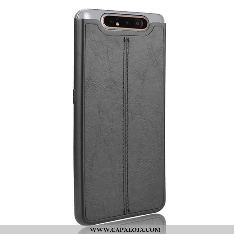 Capas Samsung Galaxy A80 Protetoras Antiqueda Resistente Cases Preto, Capa Samsung Galaxy A80 Couro 