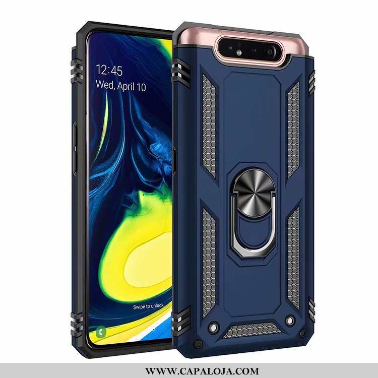 Capas Samsung Galaxy A80 Silicone Completa Lift Antiqueda Cinza, Capa Samsung Galaxy A80 Militar Bar