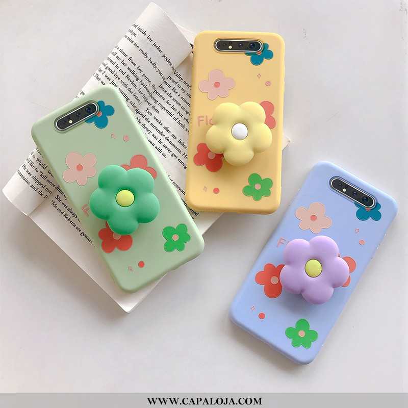 Capas Samsung Galaxy A80 Silicone Protetoras Feminino Antiqueda Verde, Capa Samsung Galaxy A80 Perso