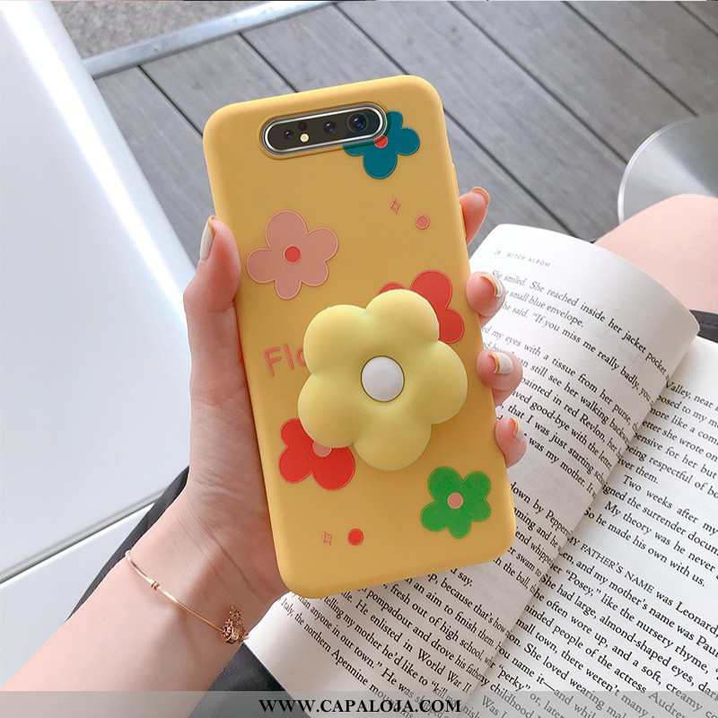 Capas Samsung Galaxy A80 Silicone Protetoras Feminino Antiqueda Verde, Capa Samsung Galaxy A80 Perso