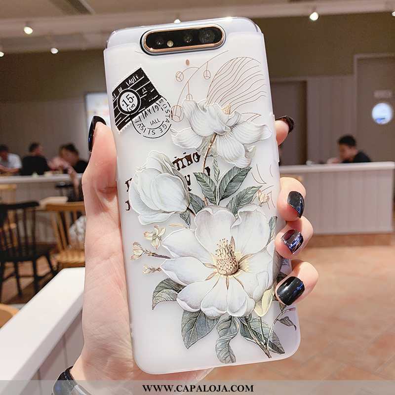 Capas Samsung Galaxy A80 Soft Lift Clara Branco, Capa Samsung Galaxy A80 Silicone Baratos