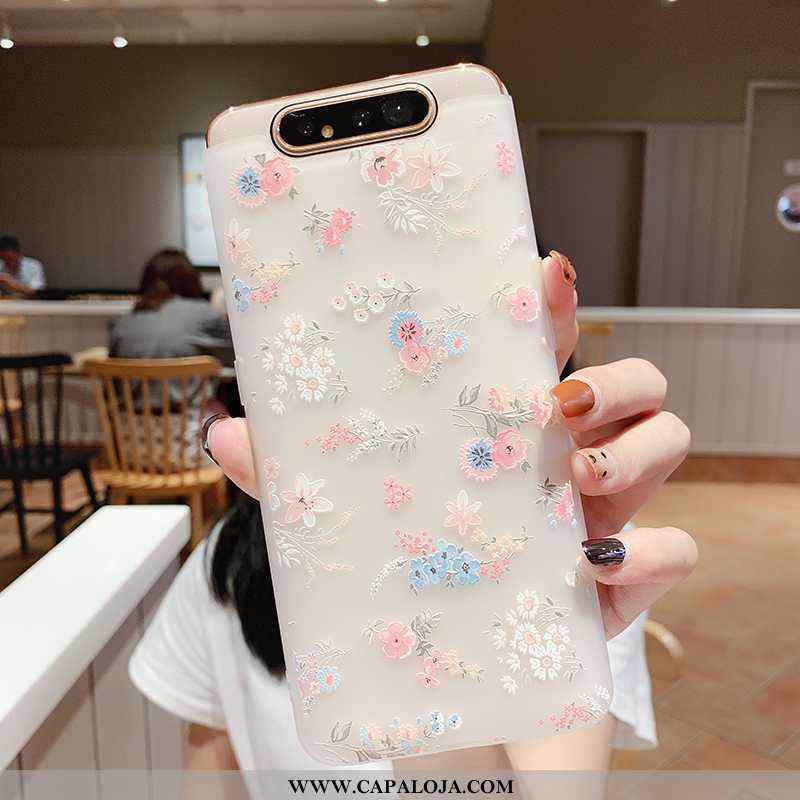 Capas Samsung Galaxy A80 Soft Lift Clara Branco, Capa Samsung Galaxy A80 Silicone Baratos