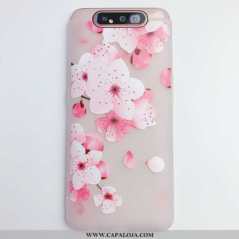 Capas Samsung Galaxy A80 Soft Lift Clara Branco, Capa Samsung Galaxy A80 Silicone Baratos