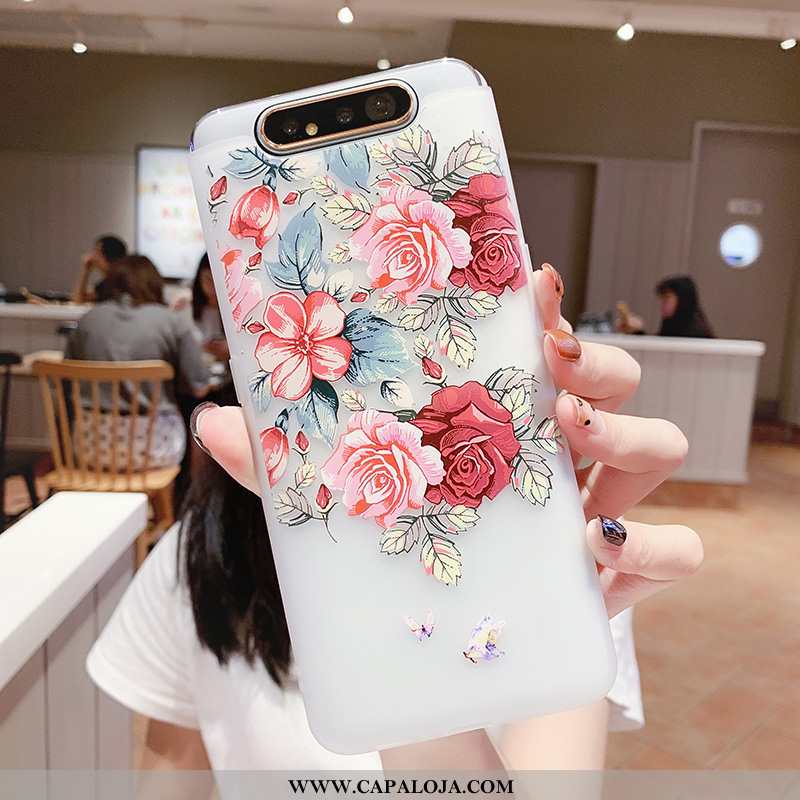 Capas Samsung Galaxy A80 Soft Lift Clara Branco, Capa Samsung Galaxy A80 Silicone Baratos