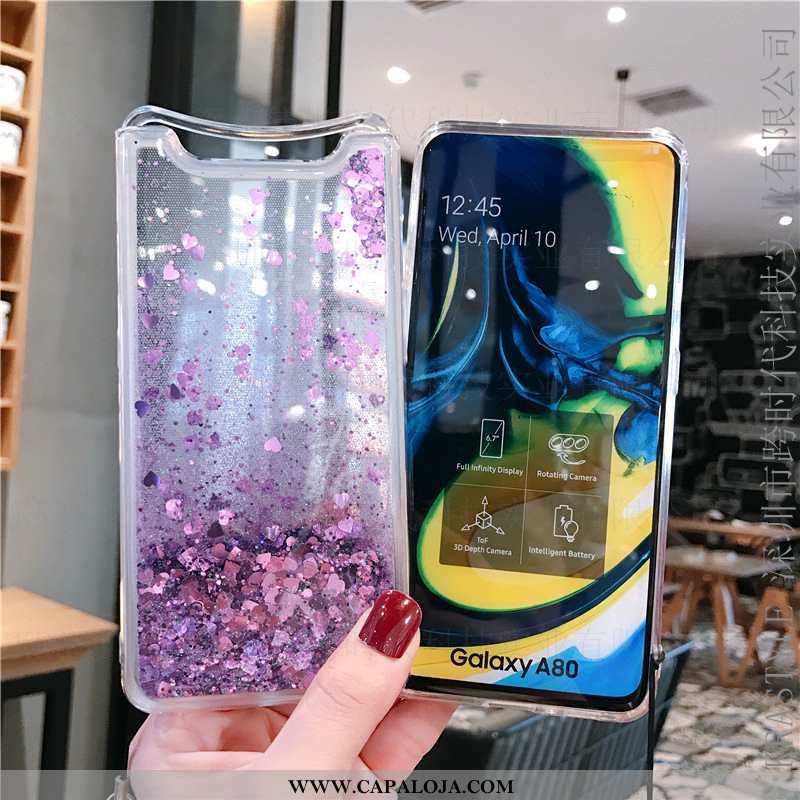 Capas Samsung Galaxy A80 Soft Vermelha Roxa Roxo, Capa Samsung Galaxy A80 Personalizada Baratos