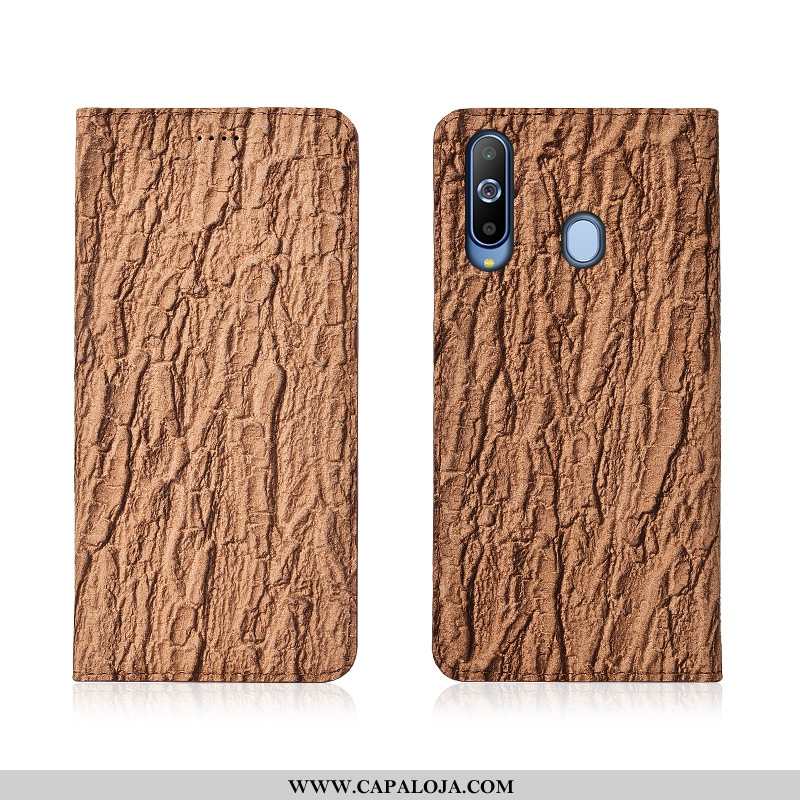 Capas Samsung Galaxy A8s Couro Nova Telemóvel Cover Caqui, Capa Samsung Galaxy A8s Soft Online