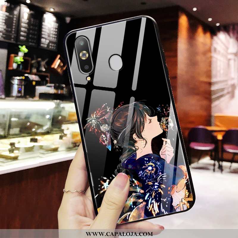 Capas Samsung Galaxy A8s Criativas Antiqueda Frente Malha Vermelho, Capa Samsung Galaxy A8s Slim Com