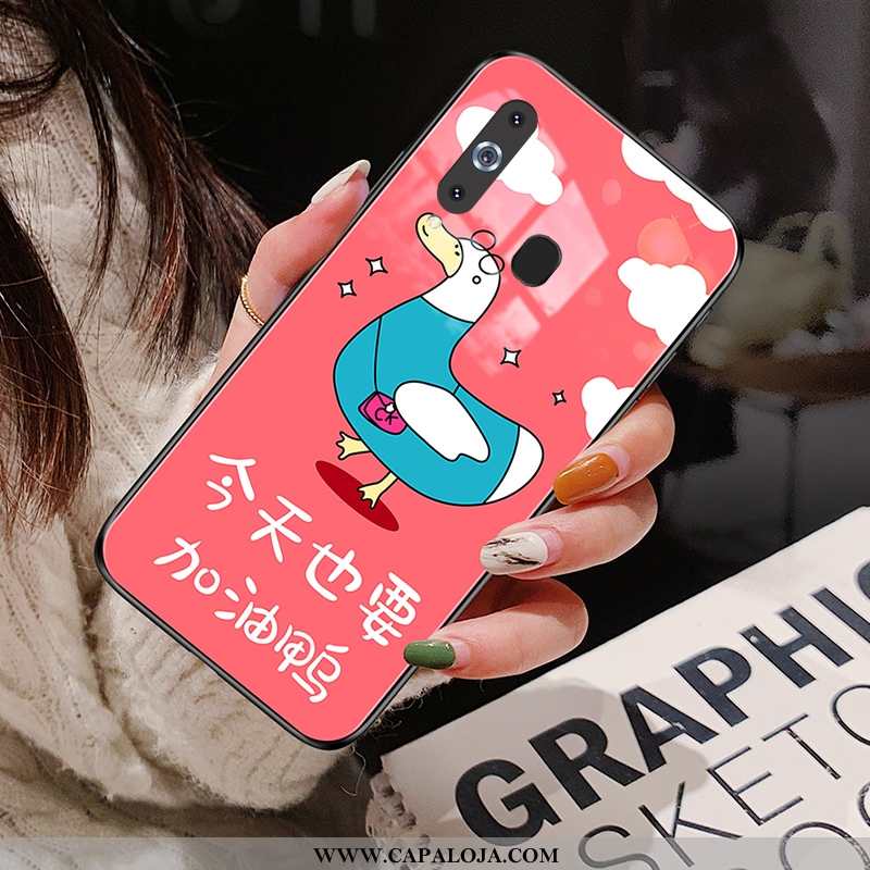 Capas Samsung Galaxy A8s Desenho Animado Feminino Vermelha Cases Vermelho, Capa Samsung Galaxy A8s F