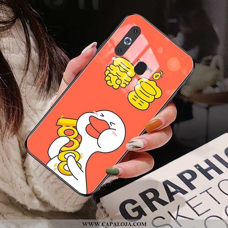 Capas Samsung Galaxy A8s Desenho Animado Feminino Vermelha Cases Vermelho, Capa Samsung Galaxy A8s F