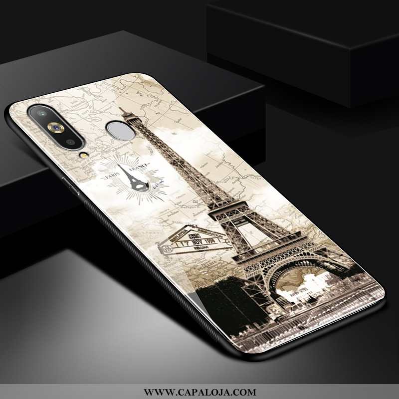 Capas Samsung Galaxy A8s Desenho Animado Malha Vermelha Preto, Capa Samsung Galaxy A8s Tendencia Pro