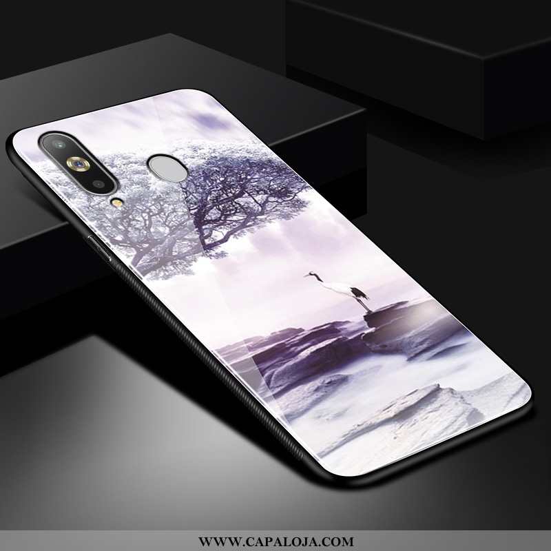 Capas Samsung Galaxy A8s Desenho Animado Malha Vermelha Preto, Capa Samsung Galaxy A8s Tendencia Pro