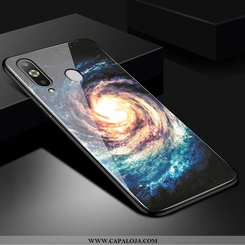 Capas Samsung Galaxy A8s Desenho Animado Malha Vermelha Preto, Capa Samsung Galaxy A8s Tendencia Pro