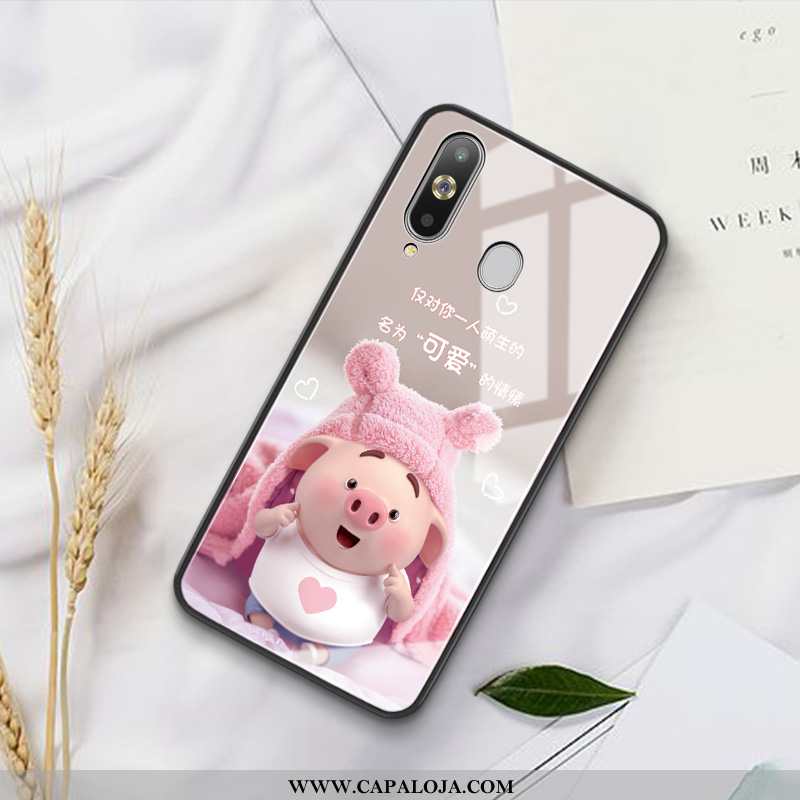 Capas Samsung Galaxy A8s Desenho Animado Vidro Telemóvel Protetoras Rosa, Capa Samsung Galaxy A8s Bo