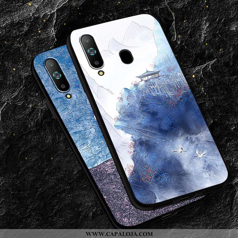 Capas Samsung Galaxy A8s Personalizada Nova Silicone Completa Azul, Capa Samsung Galaxy A8s Criativa