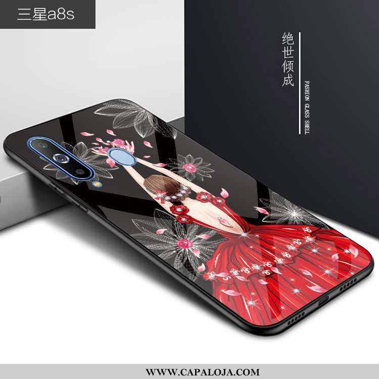 Capas Samsung Galaxy A8s Protetoras Antiqueda Completa Menina Vermelho, Capa Samsung Galaxy A8s Vidr