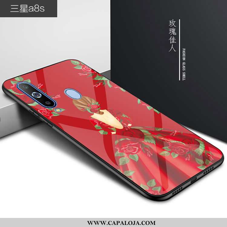 Capas Samsung Galaxy A8s Protetoras Antiqueda Completa Menina Vermelho, Capa Samsung Galaxy A8s Vidr