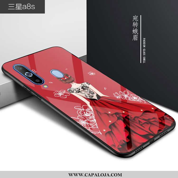 Capas Samsung Galaxy A8s Protetoras Antiqueda Completa Menina Vermelho, Capa Samsung Galaxy A8s Vidr