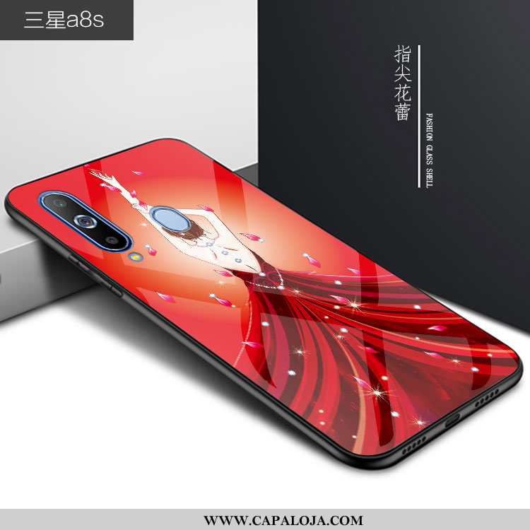 Capas Samsung Galaxy A8s Protetoras Antiqueda Completa Menina Vermelho, Capa Samsung Galaxy A8s Vidr