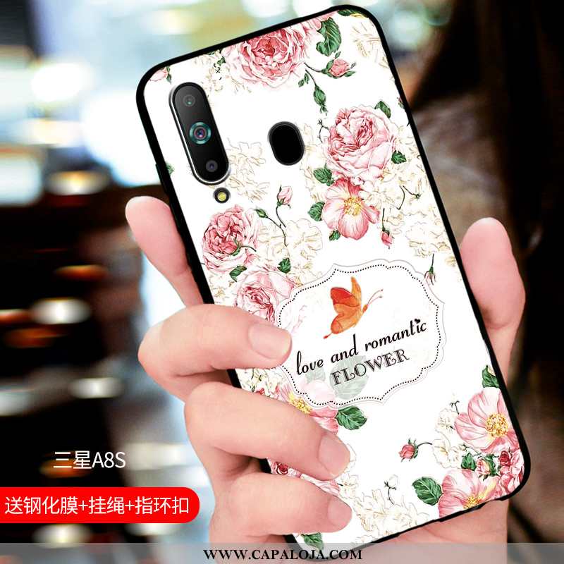 Capas Samsung Galaxy A8s Silicone Antiqueda Personalizadas Azul Escuro, Capa Samsung Galaxy A8s Fosc