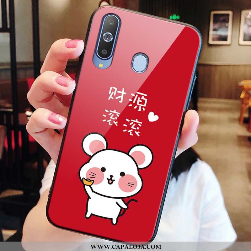 Capas Samsung Galaxy A8s Tendencia Antiqueda Protetoras Cases Vermelho, Capa Samsung Galaxy A8s Soft