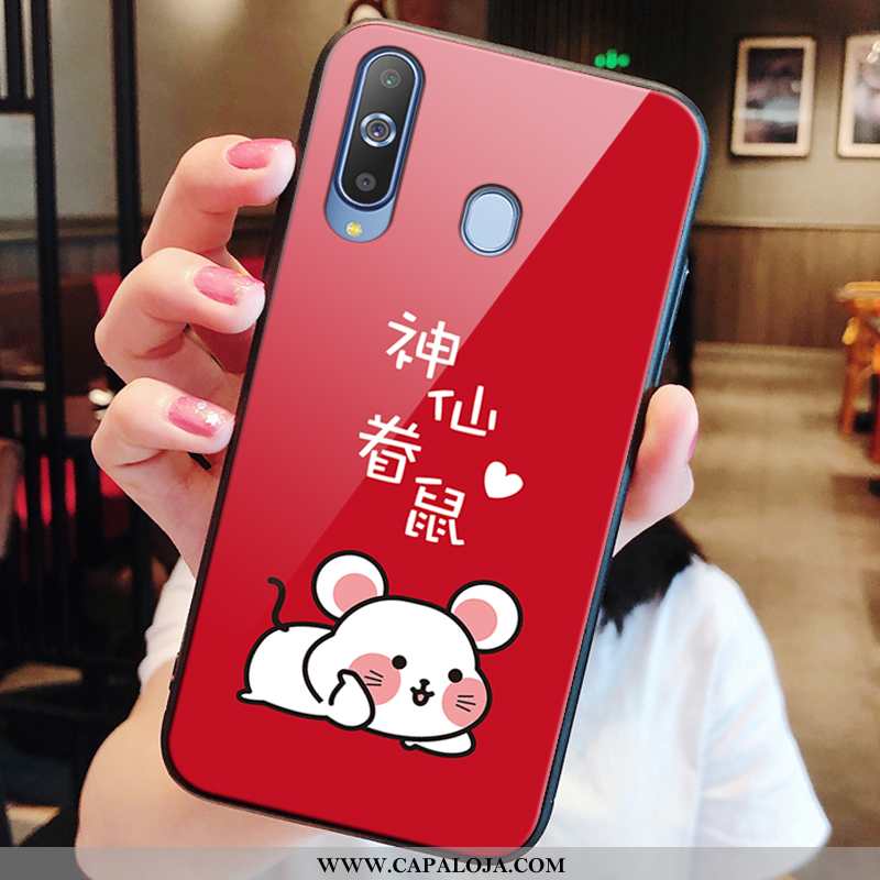 Capas Samsung Galaxy A8s Tendencia Antiqueda Protetoras Cases Vermelho, Capa Samsung Galaxy A8s Soft