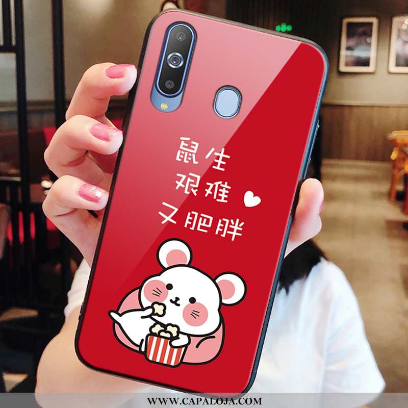 Capas Samsung Galaxy A8s Tendencia Antiqueda Protetoras Cases Vermelho, Capa Samsung Galaxy A8s Soft